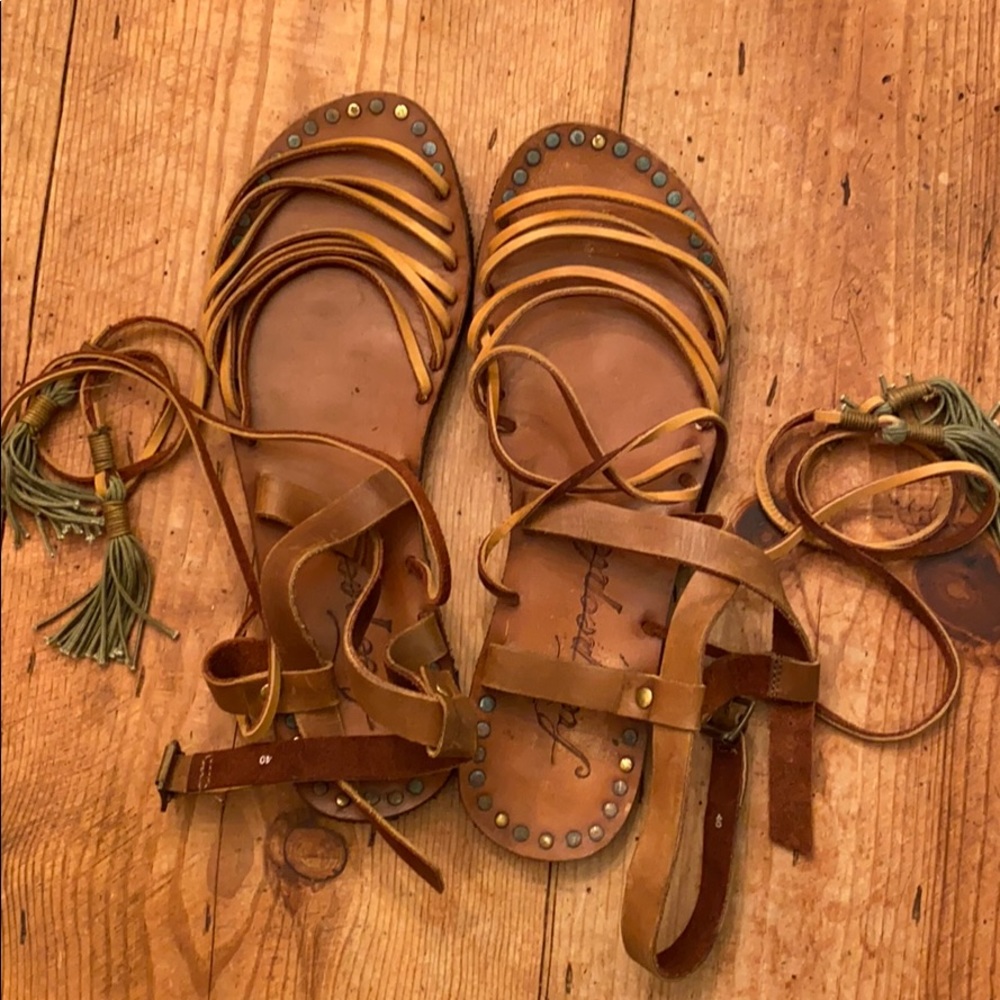 Free People gladiator Sandal Size 40